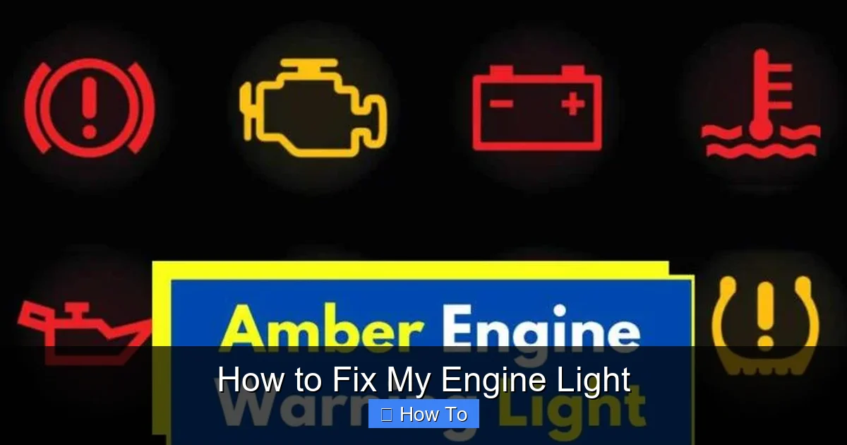 How to Fix My Engine Light