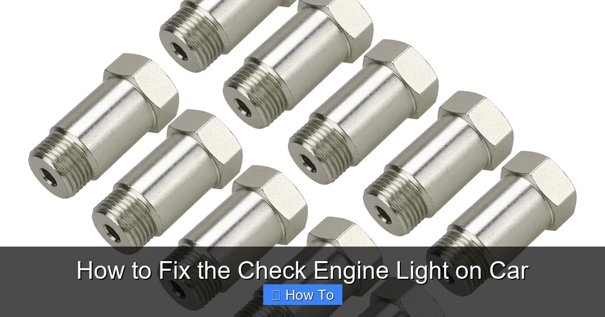 How to Fix the Check Engine Light on Car