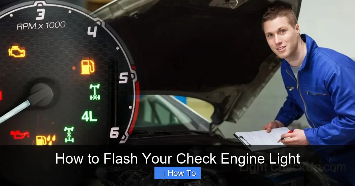 How to Flash Your Check Engine Light