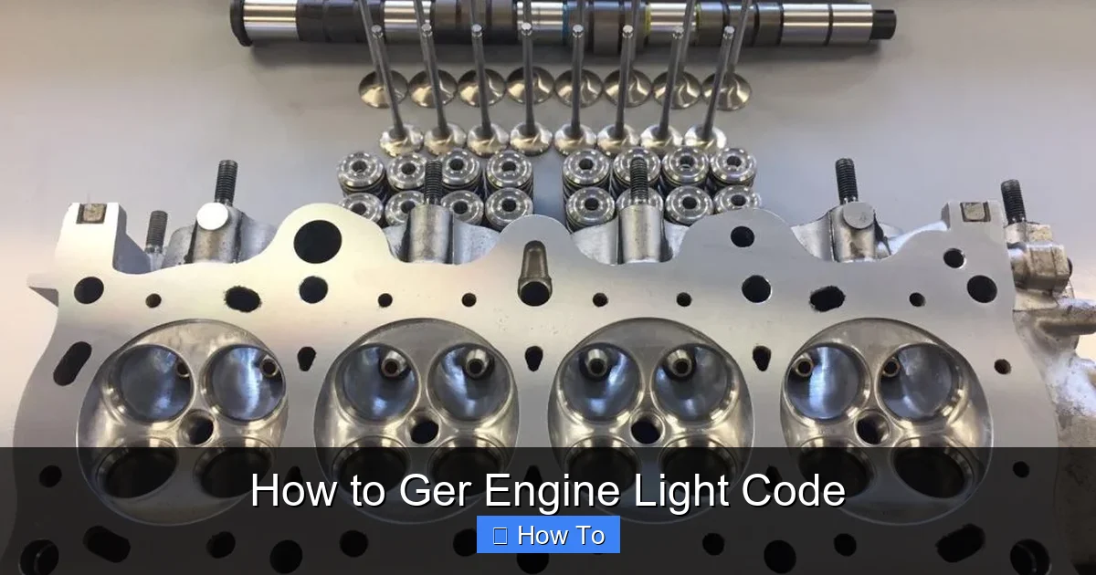 How to Ger Engine Light Code