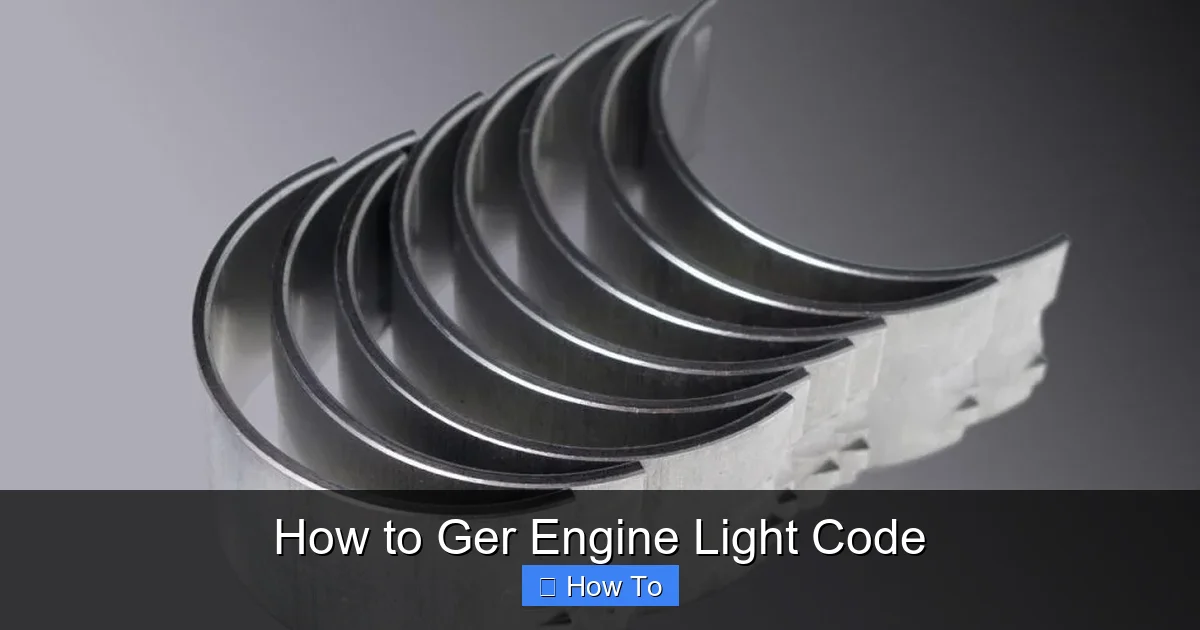 How to Ger Engine Light Code