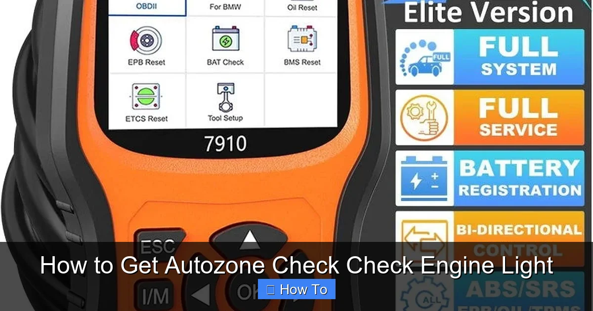How to Get Autozone Check Check Engine Light