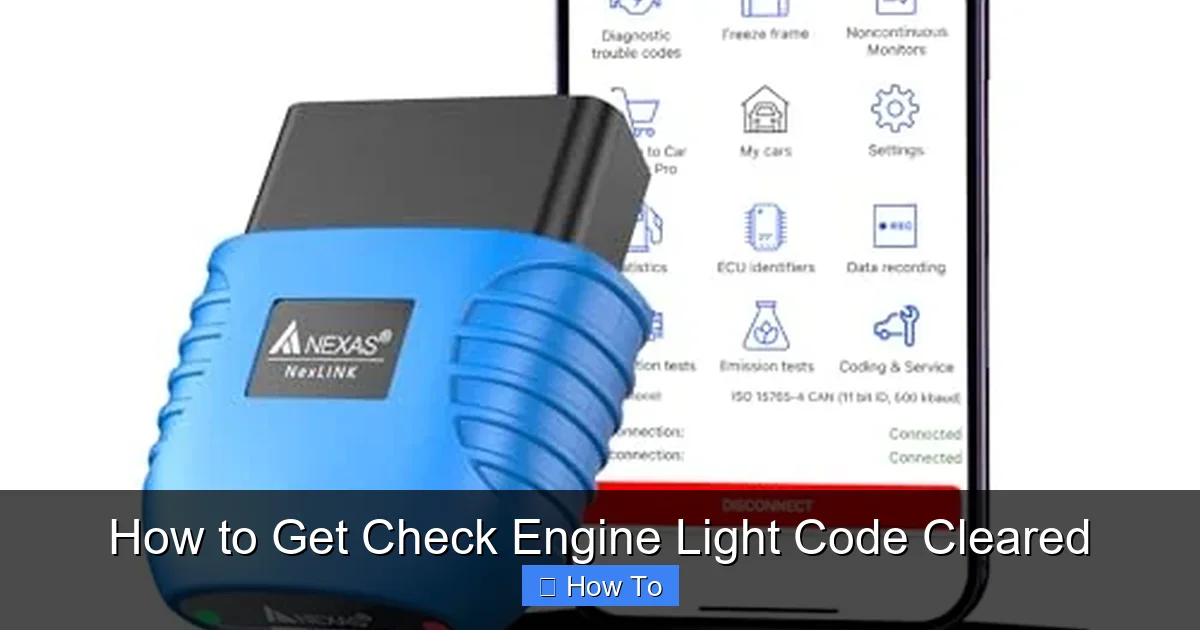 How to Get Check Engine Light Code Cleared