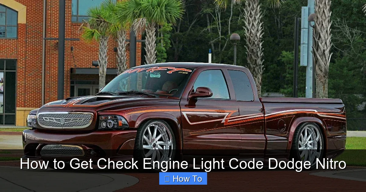 How to Get Check Engine Light Code Dodge Nitro