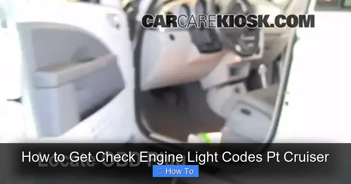 How to Get Check Engine Light Codes Pt Cruiser