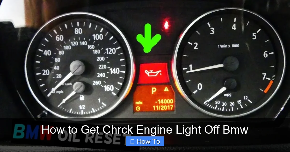 How to Get Chrck Engine Light Off Bmw