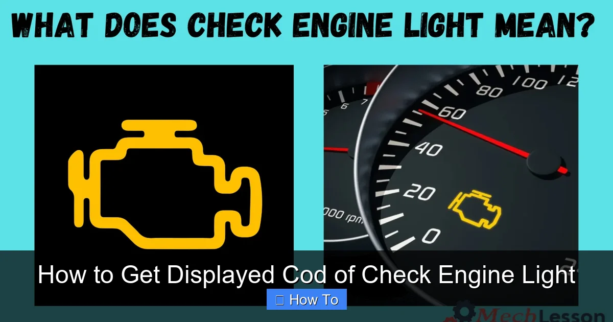How to Get Displayed Cod of Check Engine Light