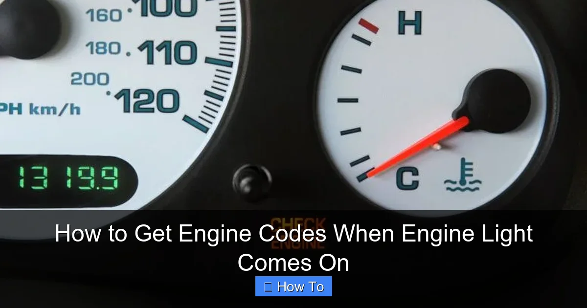 How to Get Engine Codes When Engine Light Comes On