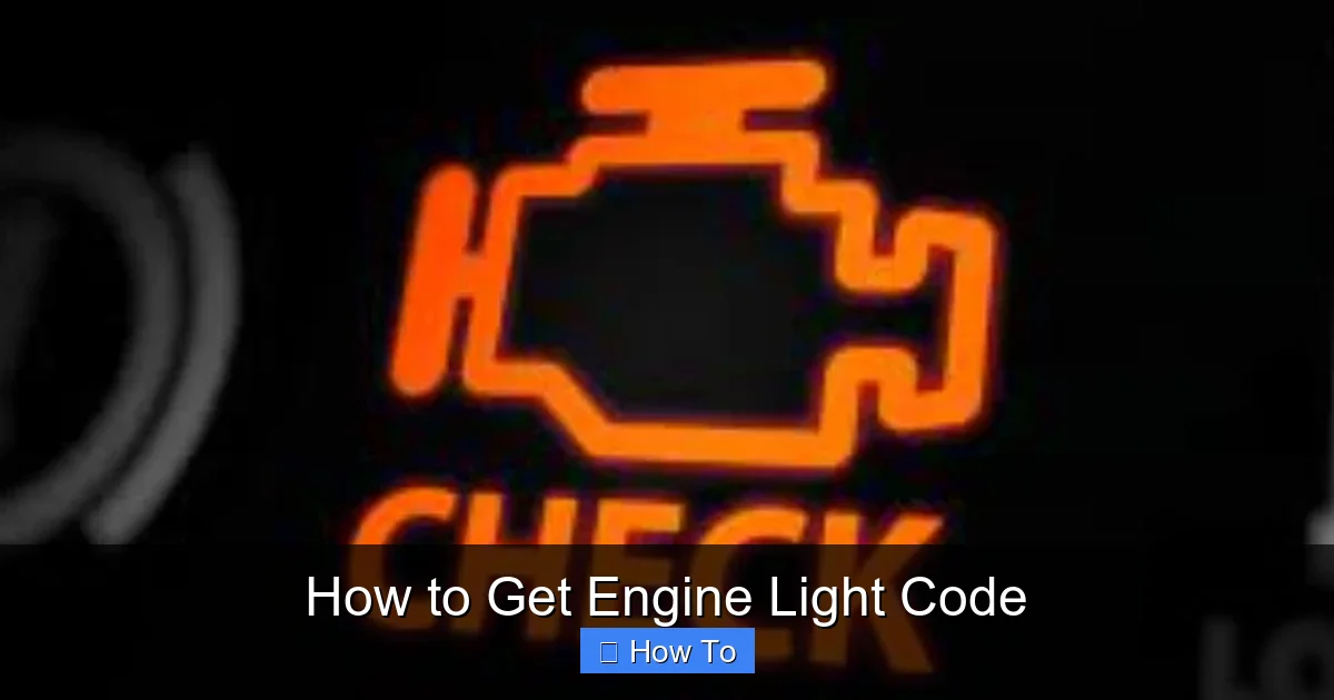 How to Get Engine Light Code