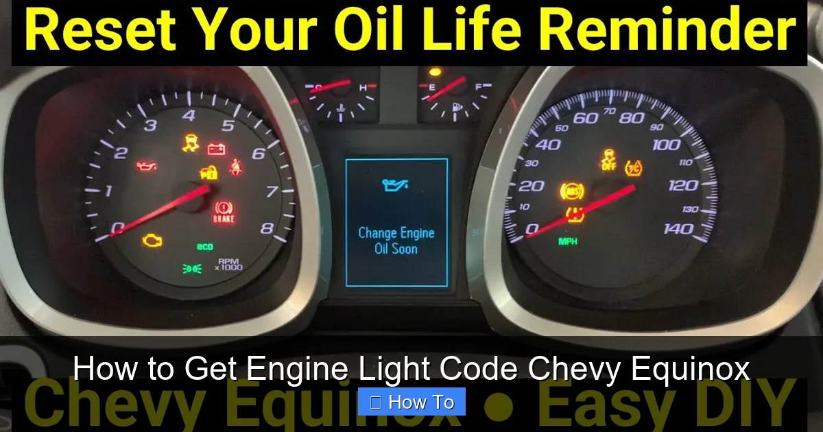 How to Get Engine Light Code Chevy Equinox