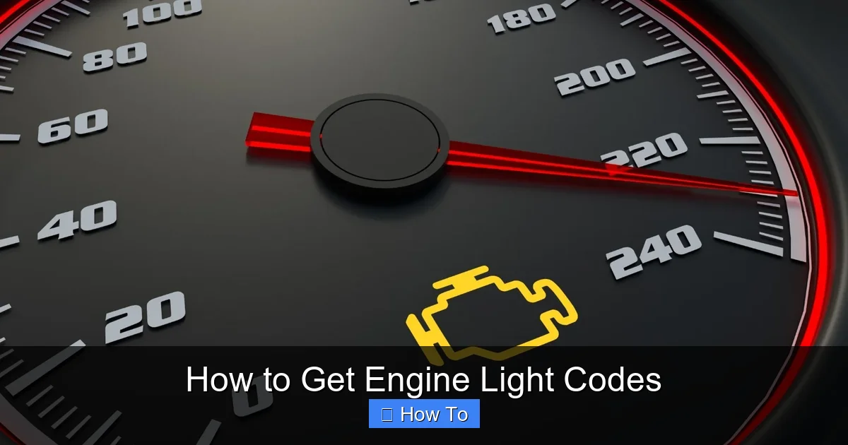 How to Get Engine Light Codes