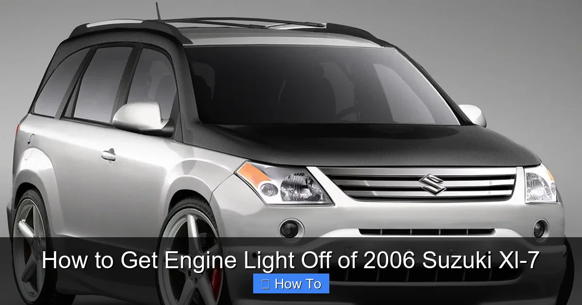 How to Get Engine Light Off of 2006 Suzuki Xl-7