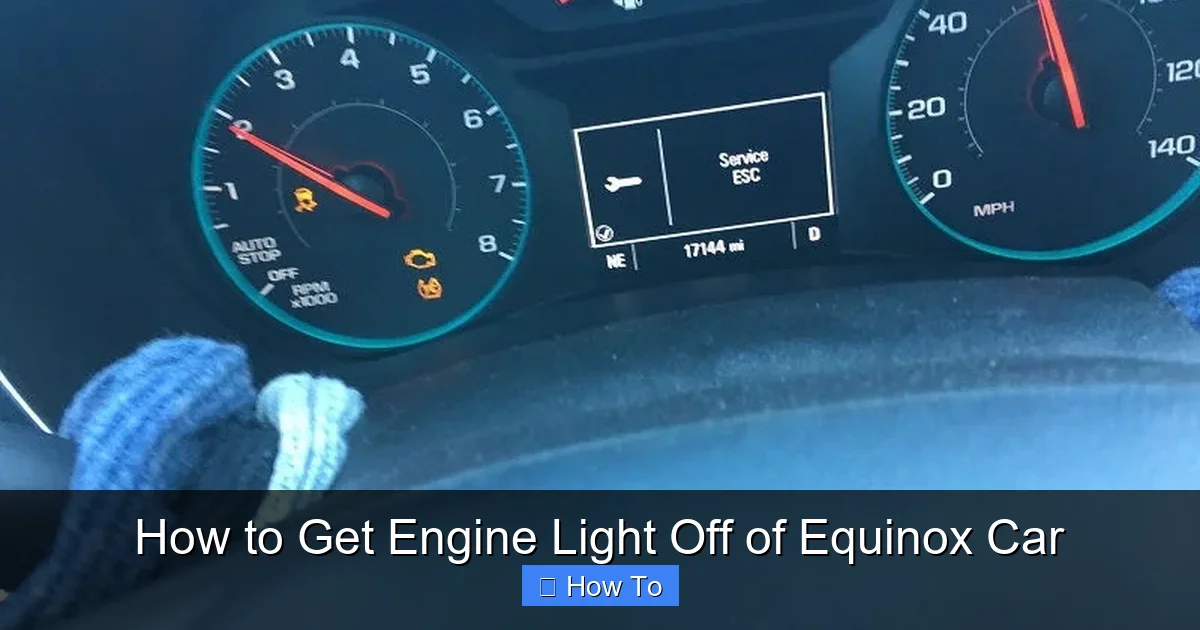 How to Get Engine Light Off of Equinox Car