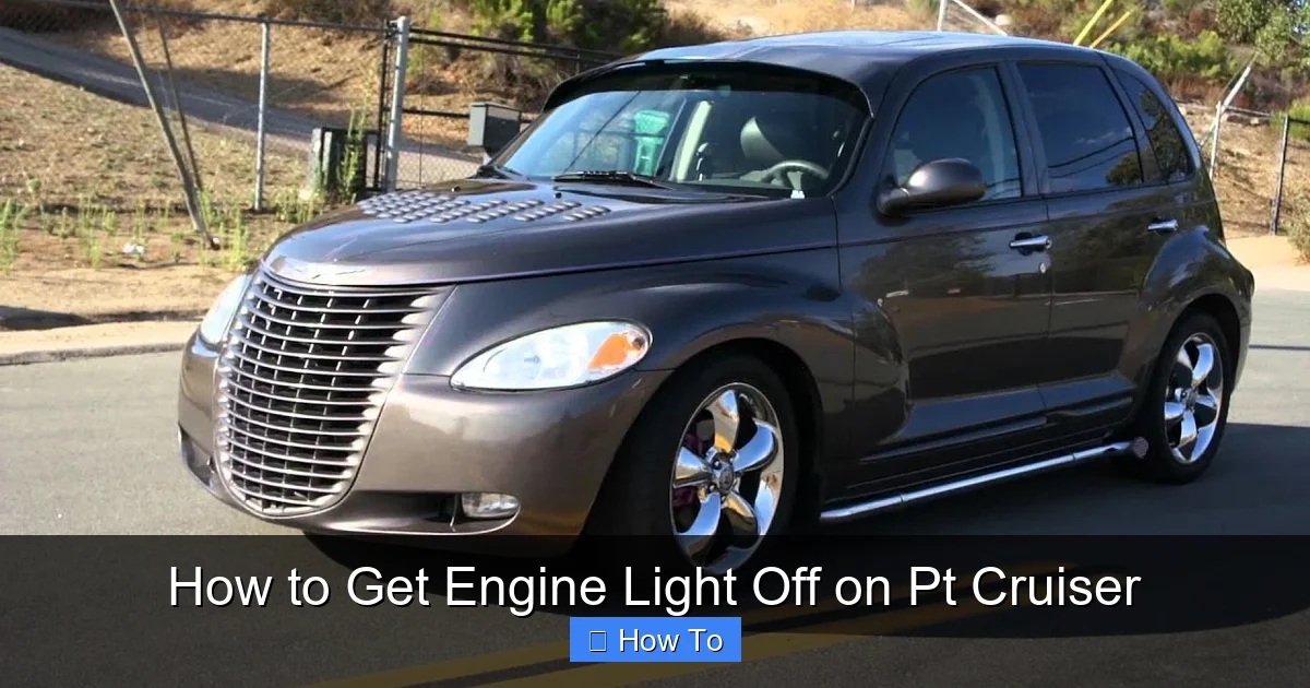 How to Get Engine Light Off on Pt Cruiser