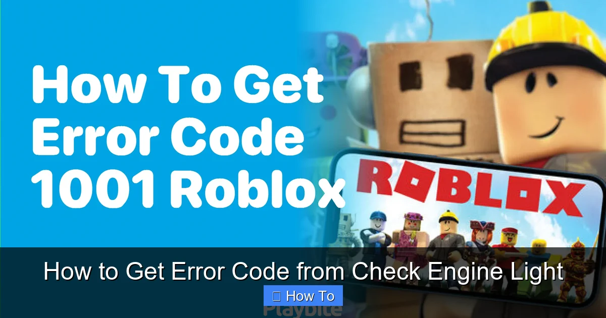 How to Get Error Code from Check Engine Light