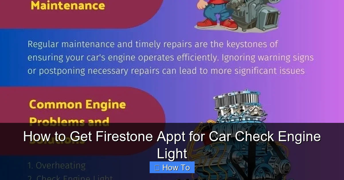 How to Get Firestone Appt for Car Check Engine Light