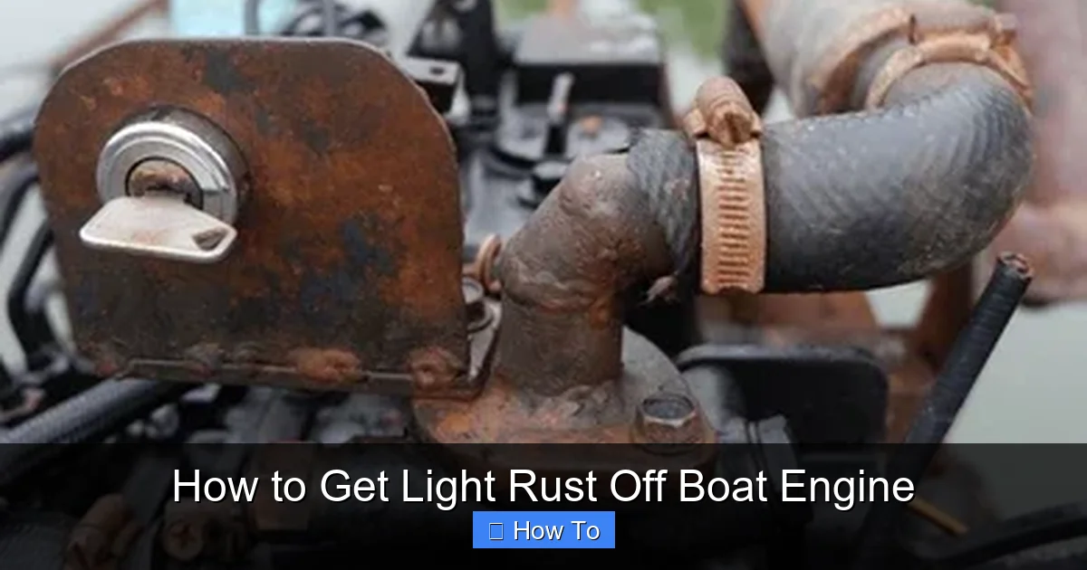 How to Get Light Rust Off Boat Engine