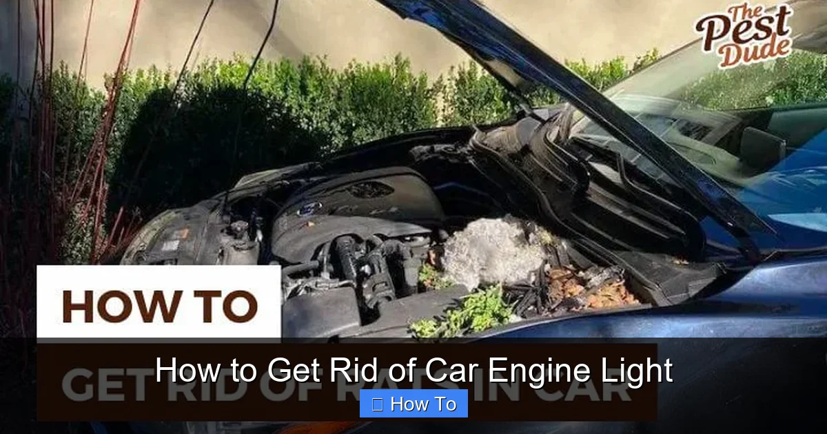 How to Get Rid of Car Engine Light