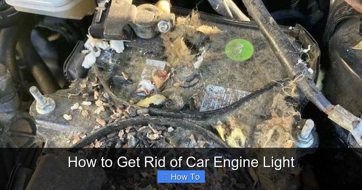 How to Get Rid of Car Engine Light
