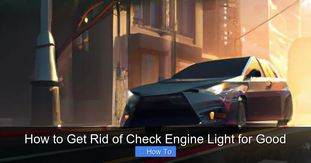 How to Get Rid of Check Engine Light for Good