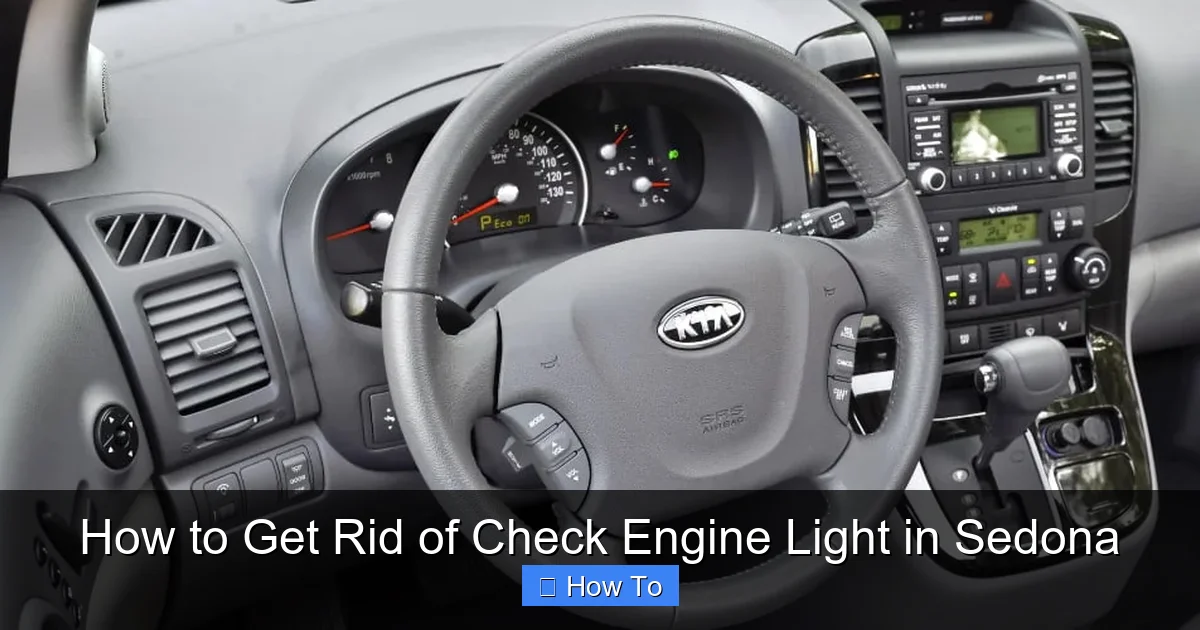 How to Get Rid of Check Engine Light in Sedona
