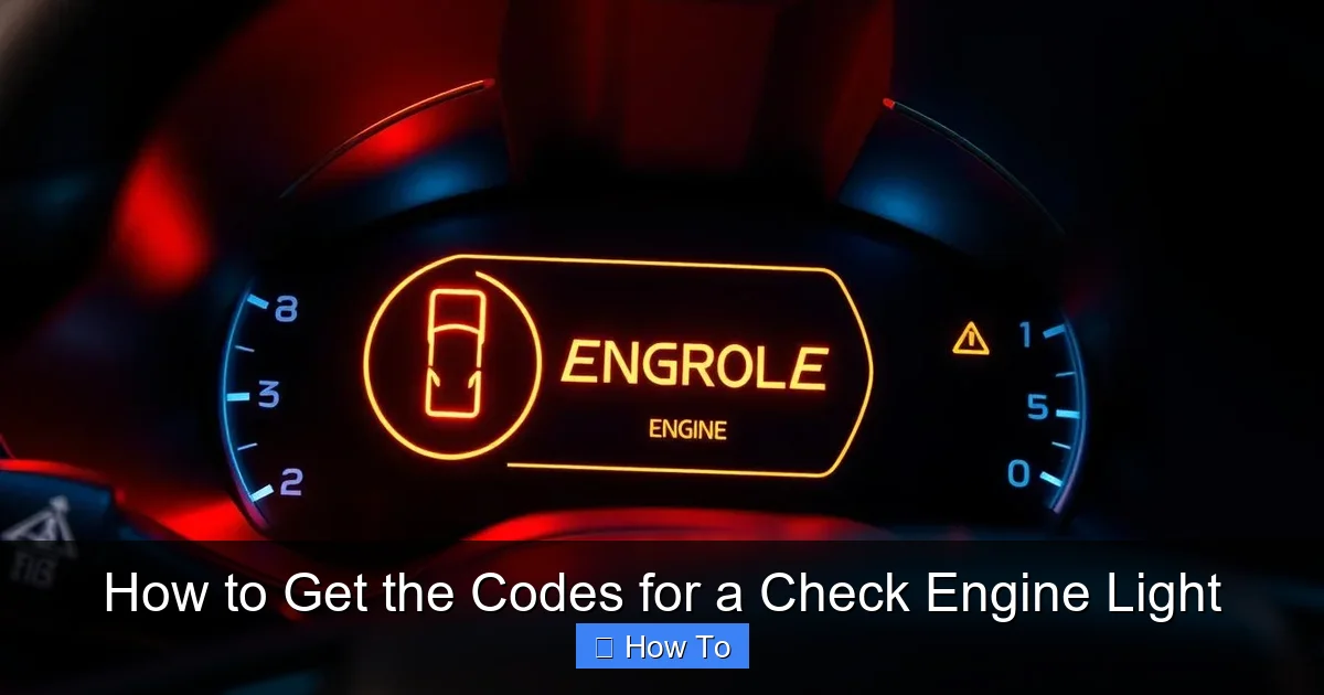 How to Get the Codes for a Check Engine Light