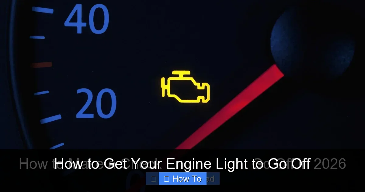 How to Get Your Engine Light to Go Off