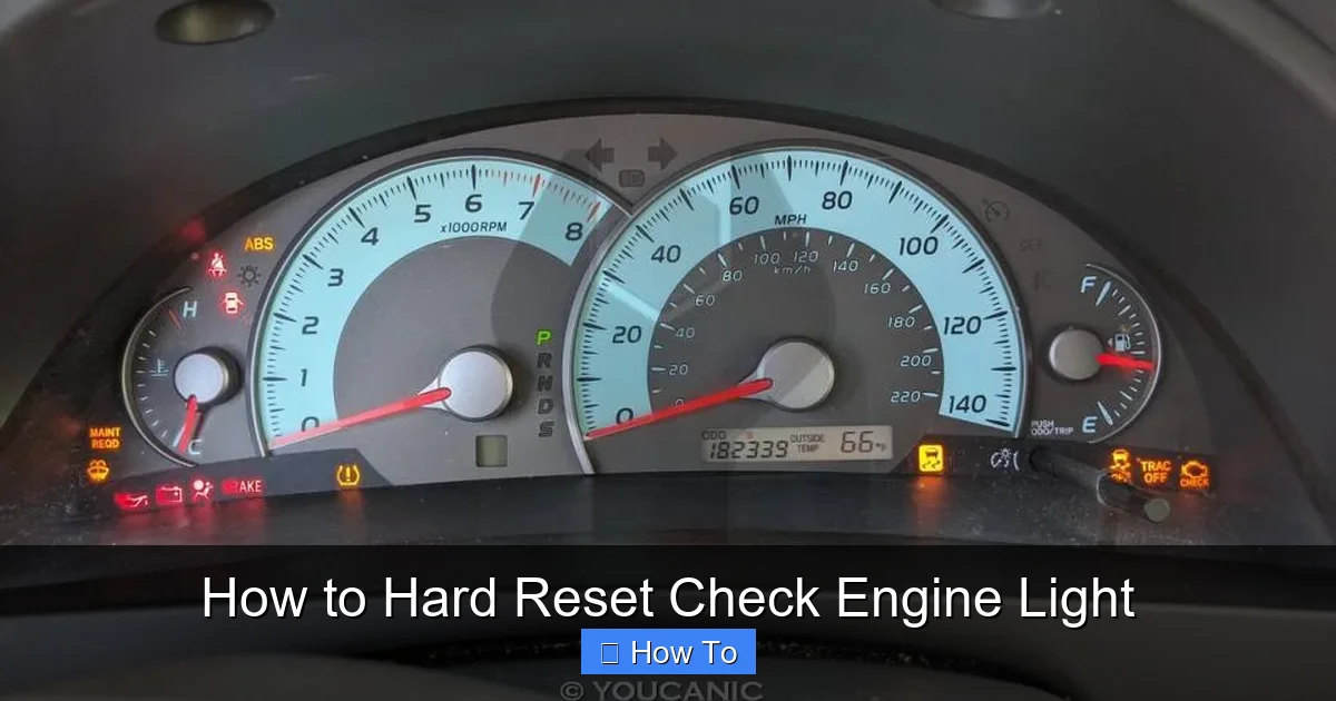 How to Hard Reset Check Engine Light