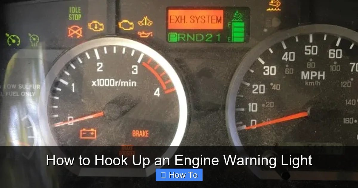 How to Hook Up an Engine Warning Light
