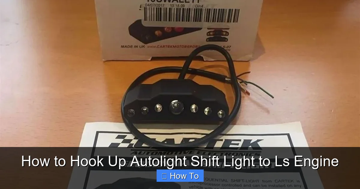 How to Hook Up Autolight Shift Light to Ls Engine