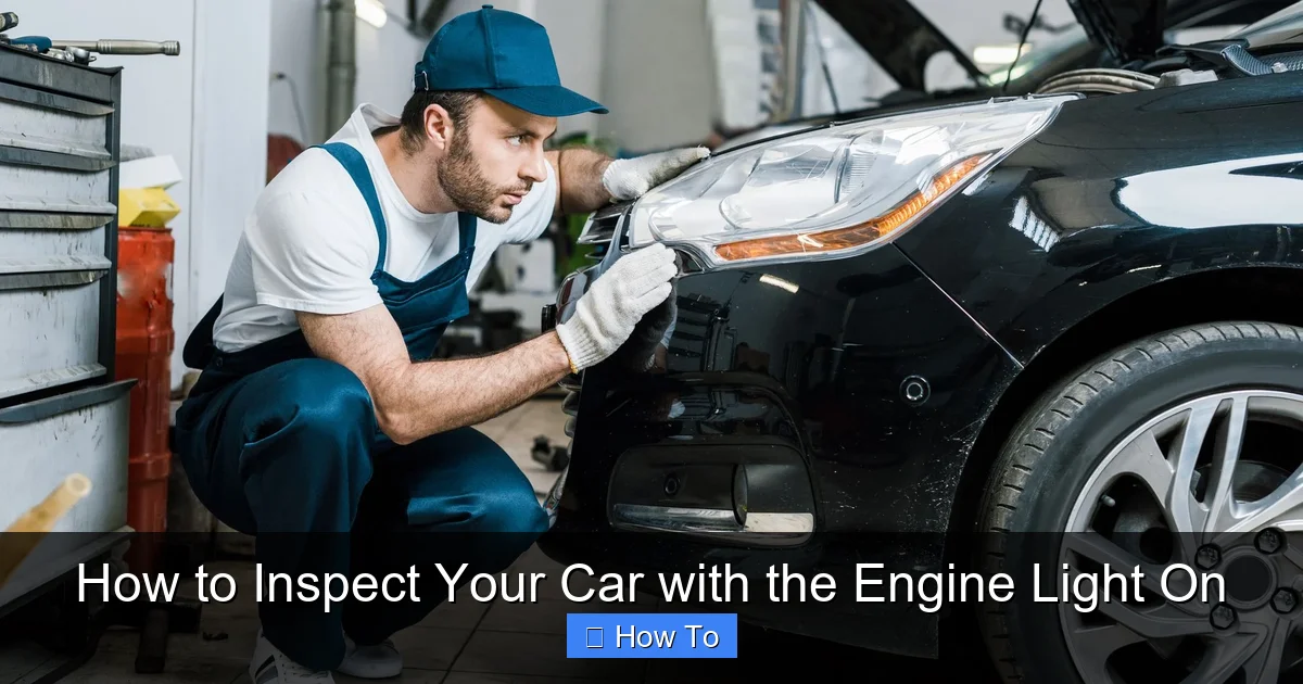 How to Inspect Your Car with the Engine Light On
