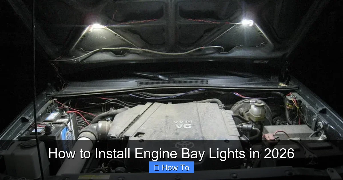 How to Install Engine Bay Lights in 2026