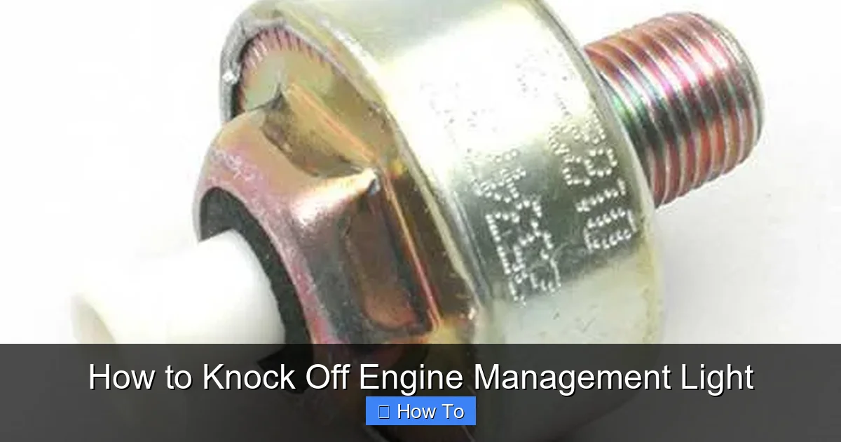 How to Knock Off Engine Management Light