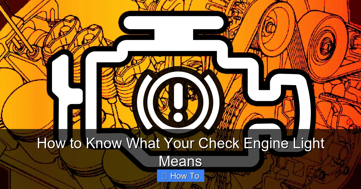 How to Know What Your Check Engine Light Means