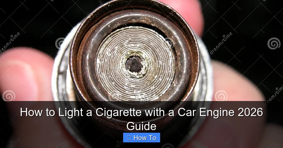 How to Light a Cigarette with a Car Engine 2026 Guide