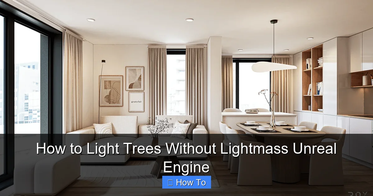 How to Light Trees Without Lightmass Unreal Engine