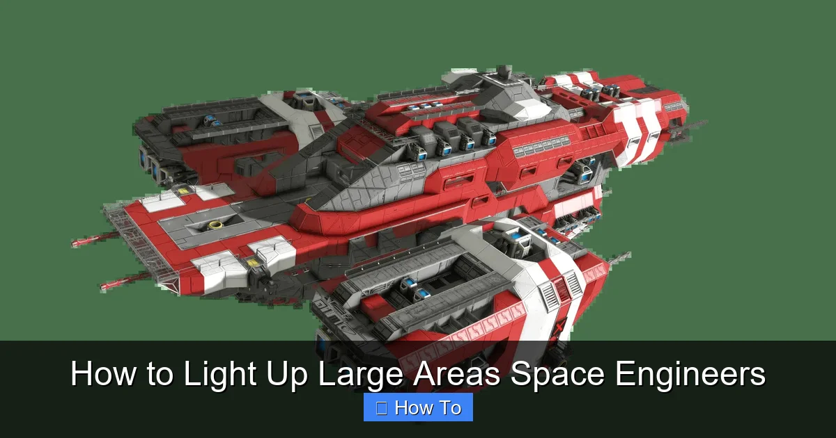 How to Light Up Large Areas Space Engineers
