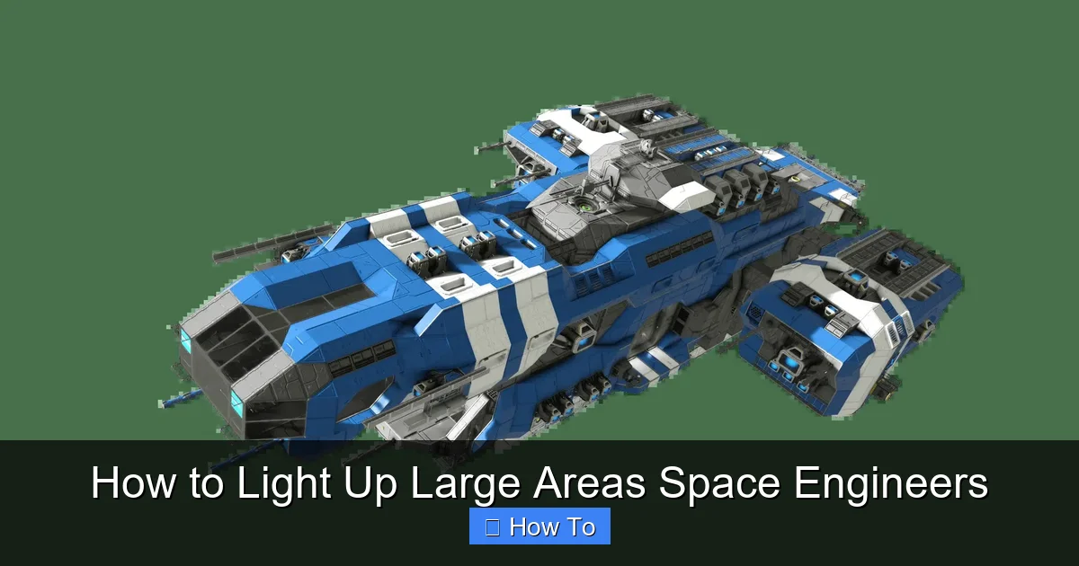 How to Light Up Large Areas Space Engineers