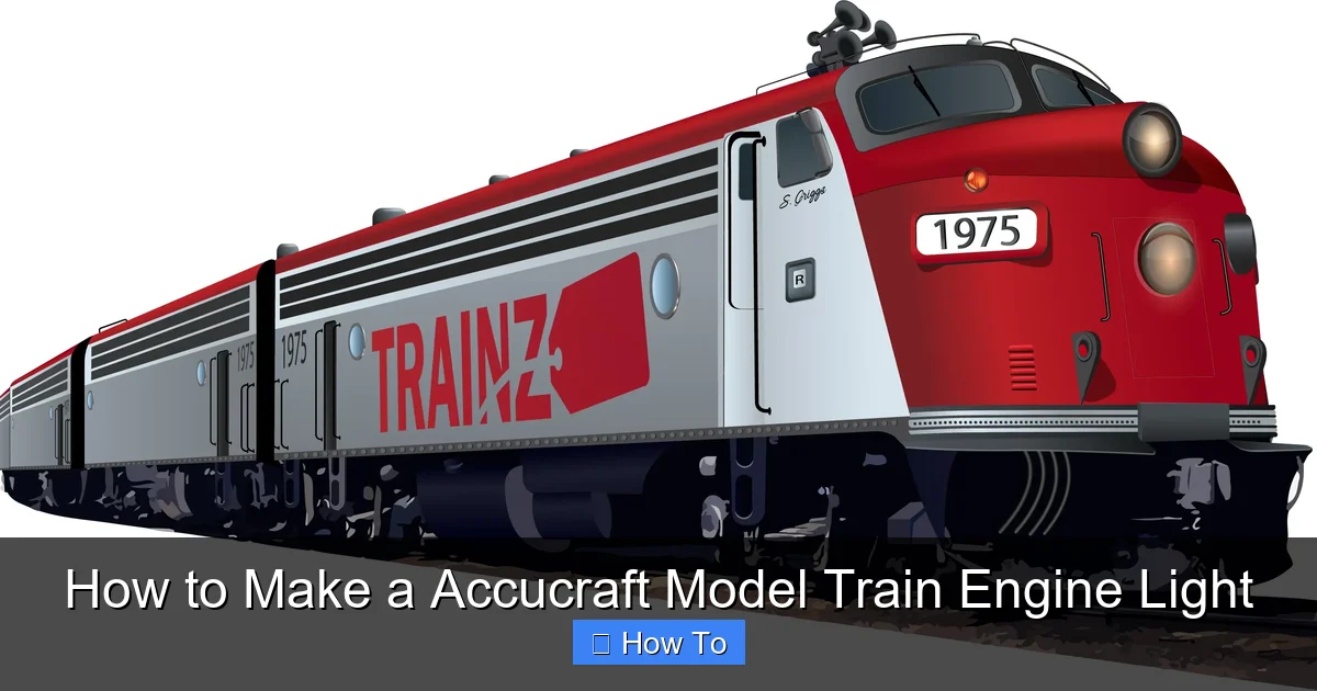 How to Make a Accucraft Model Train Engine Light