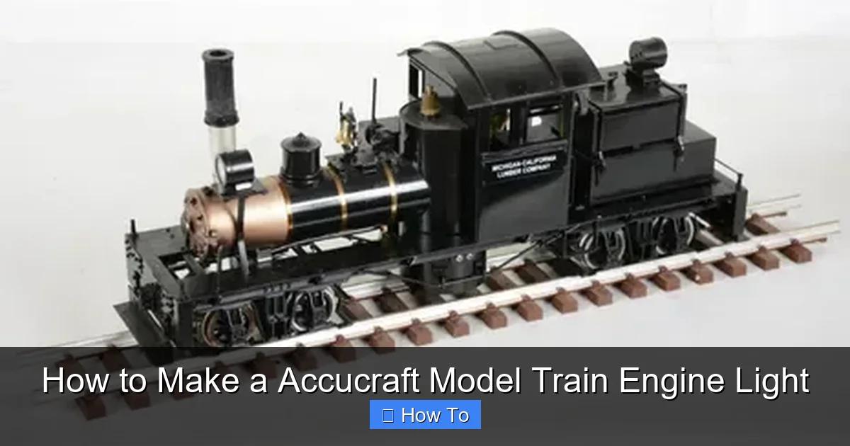 How to Make a Accucraft Model Train Engine Light
