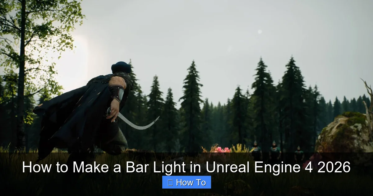 How to Make a Bar Light in Unreal Engine 4 2026