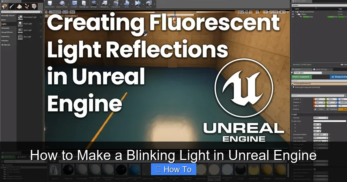How to Make a Blinking Light in Unreal Engine
