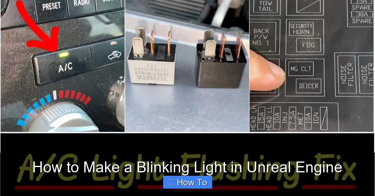 How to Make a Blinking Light in Unreal Engine