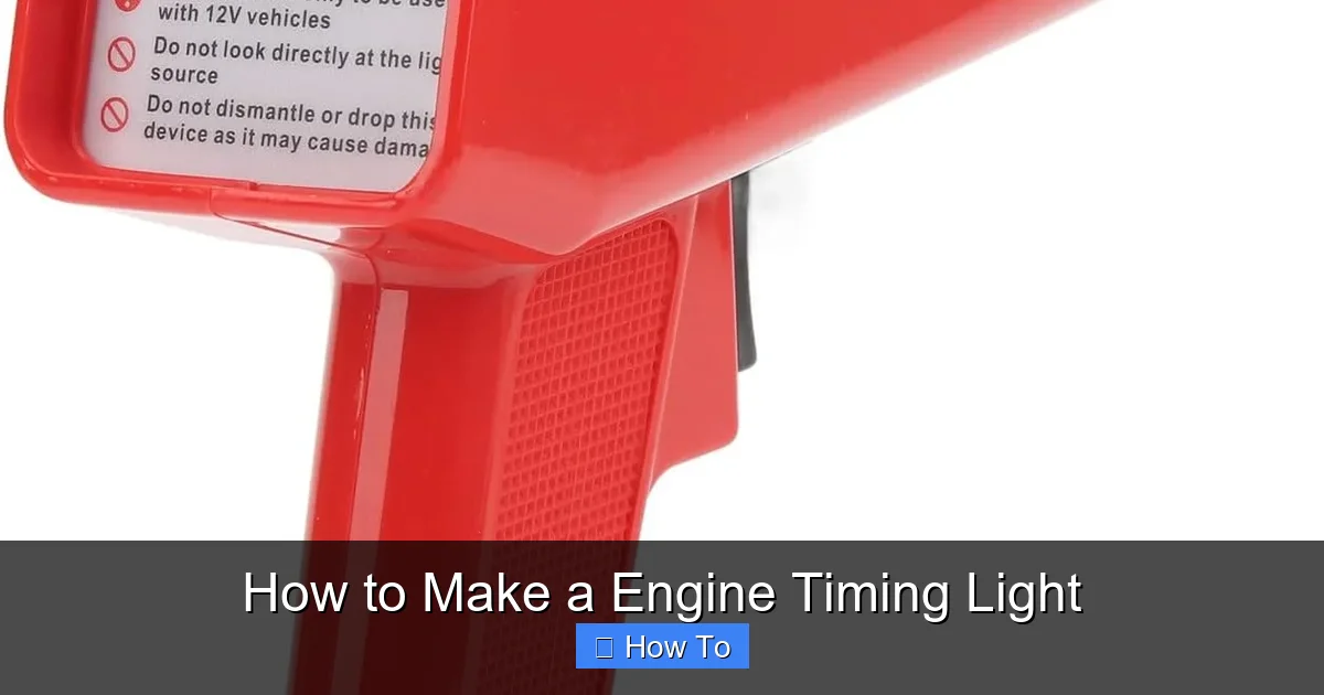 How to Make a Engine Timing Light