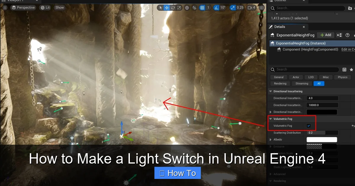 How to Make a Light Switch in Unreal Engine 4