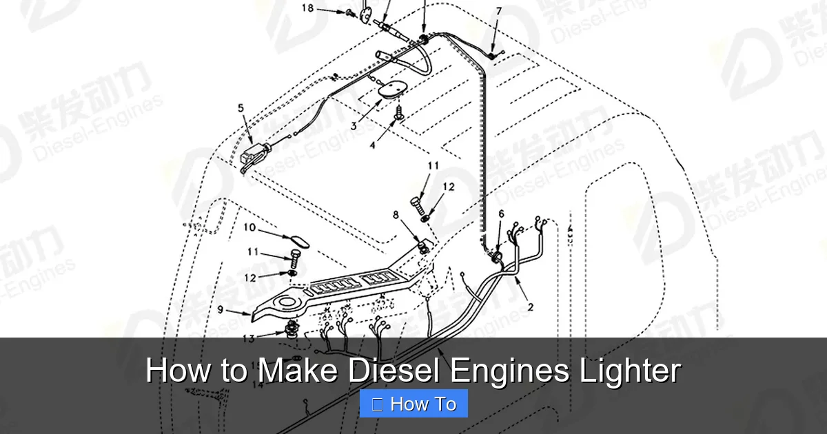 How to Make Diesel Engines Lighter