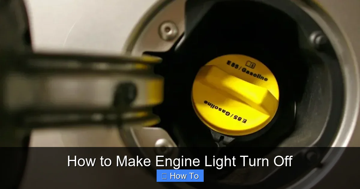 How to Make Engine Light Turn Off