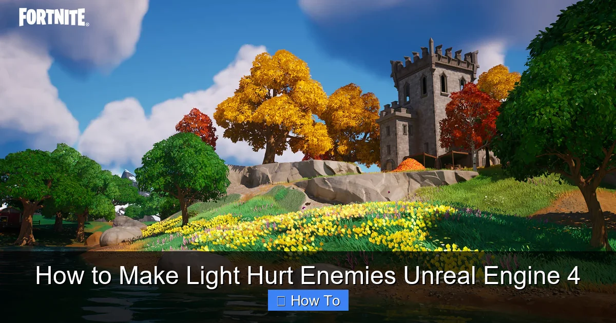 How to Make Light Hurt Enemies Unreal Engine 4