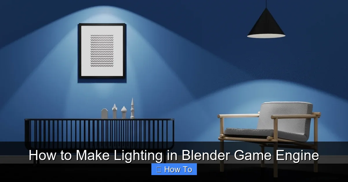 How to Make Lighting in Blender Game Engine