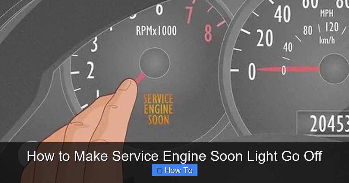 How to Make Service Engine Soon Light Go Off
